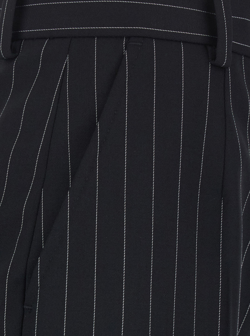 Black Slim Flat Front Pants 3