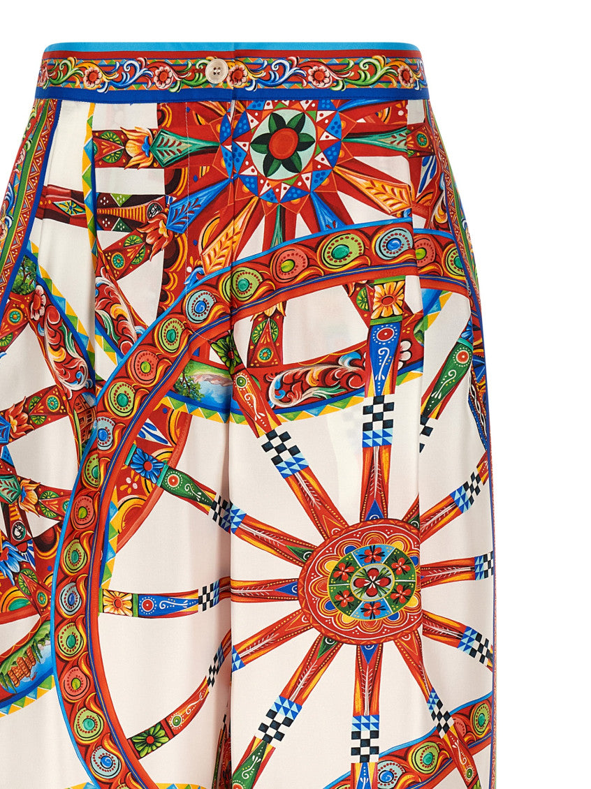 Multicolor Relaxed Pleated Pant 3