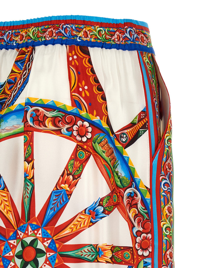 Multicolor Relaxed Pleated Pant 4