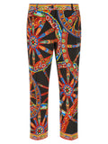 Multicolor Slim Pleated Pant 1
