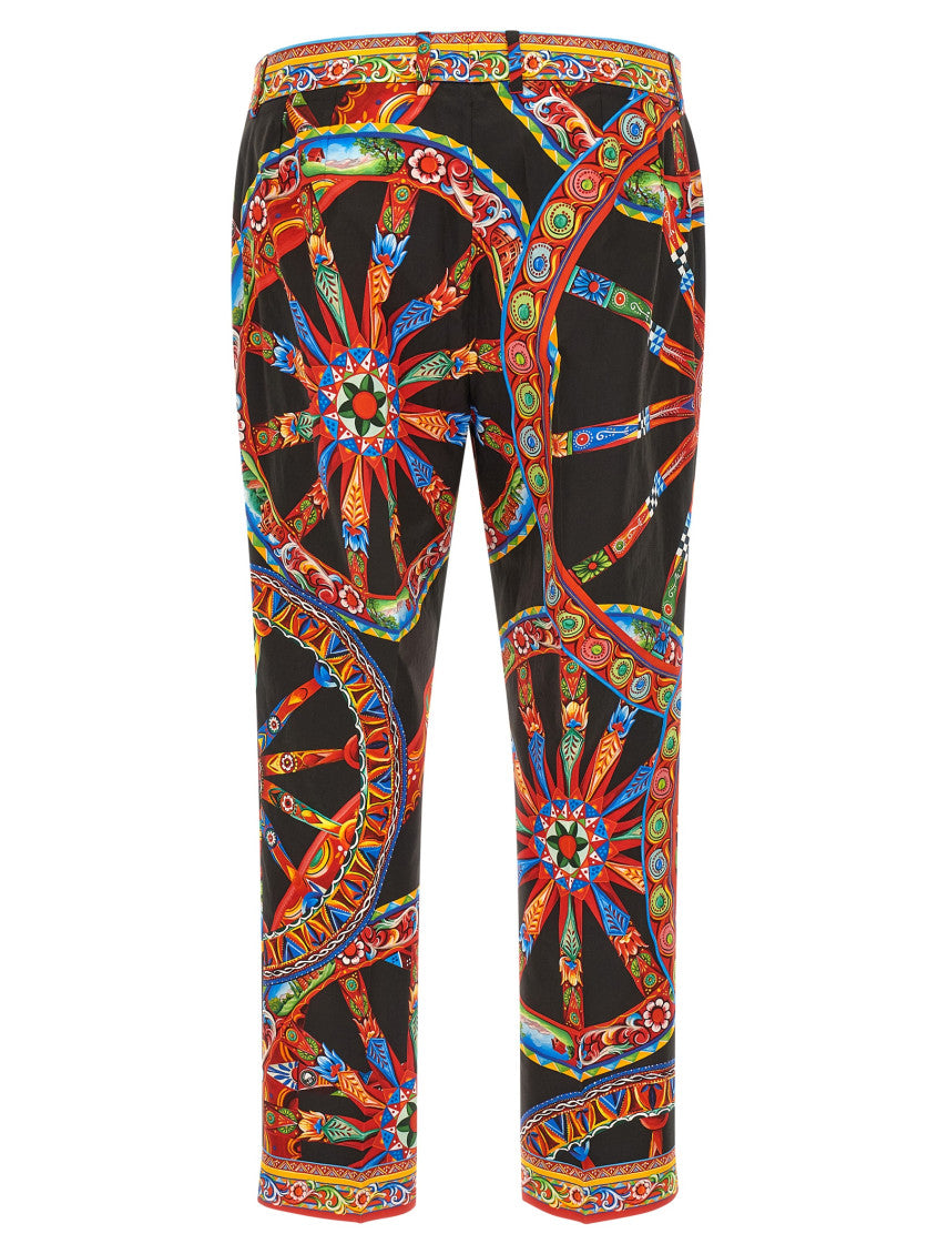 Multicolor Slim Pleated Pant 2