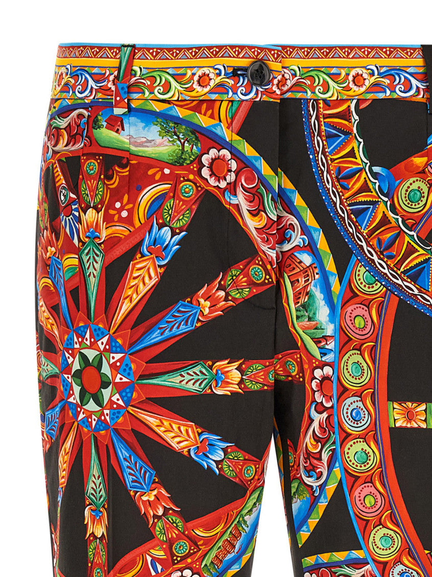Multicolor Slim Pleated Pant 3
