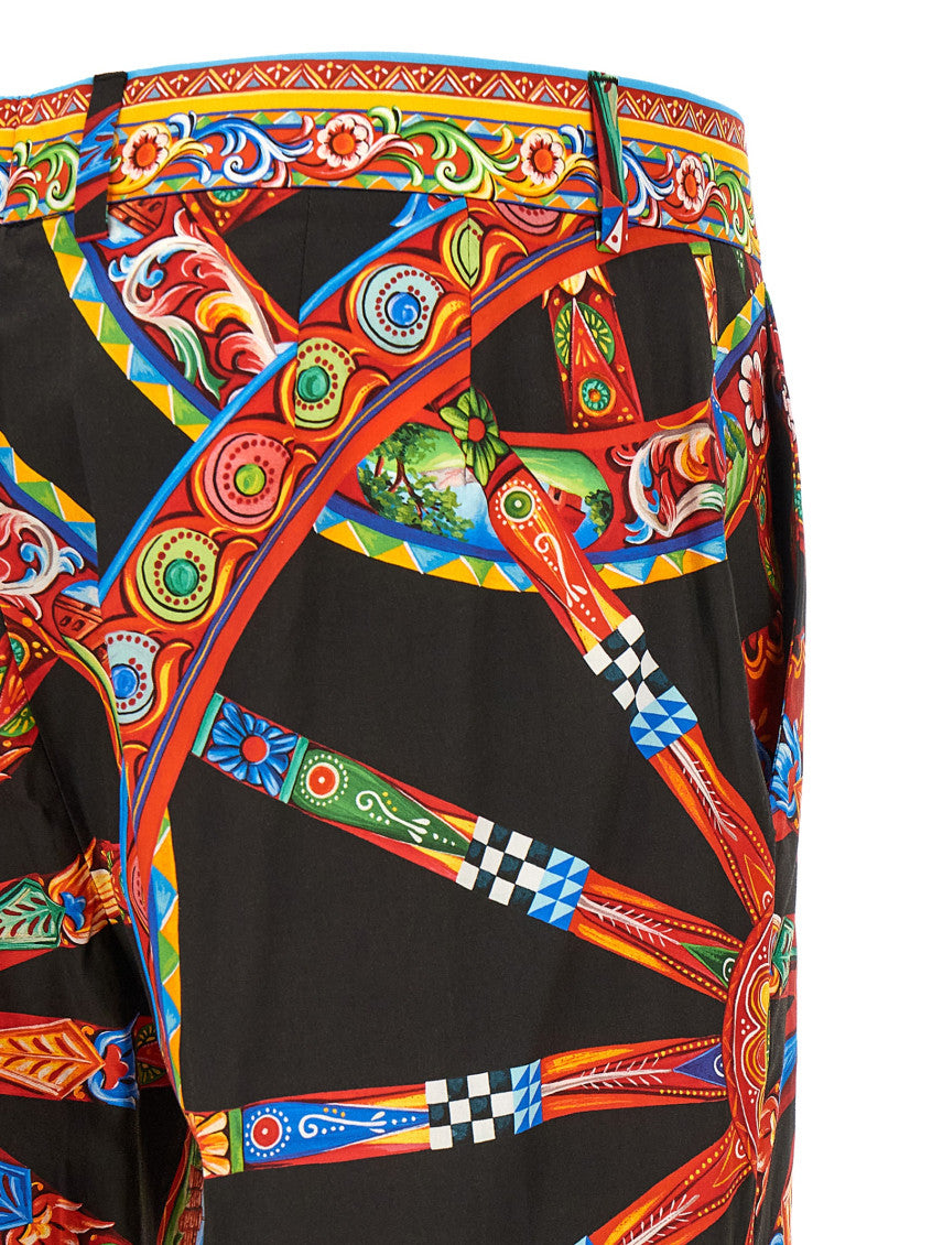 Multicolor Slim Pleated Pant 4