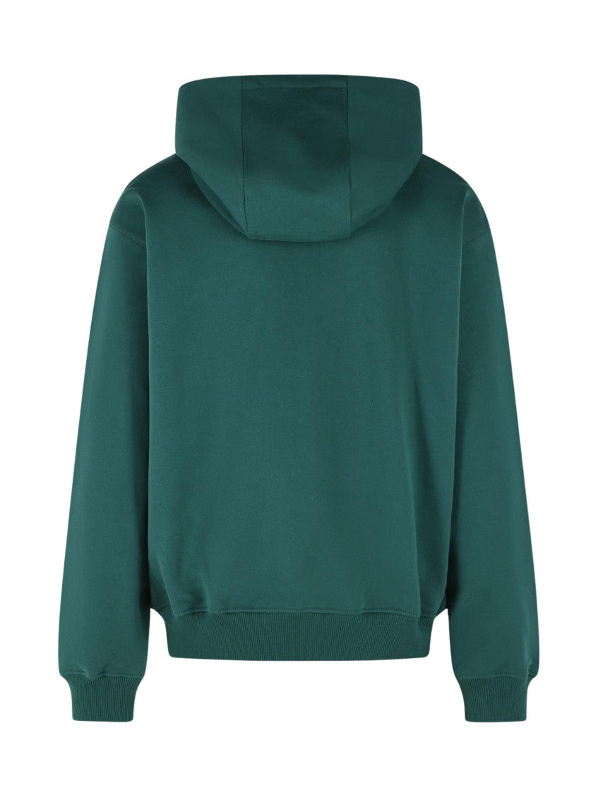 Green Logo Zip-Up Hoodie 2