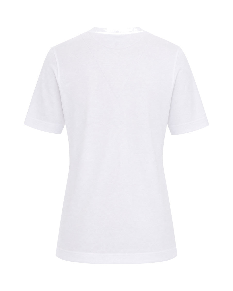White Graphic Crew Neck T-Shirt 2
