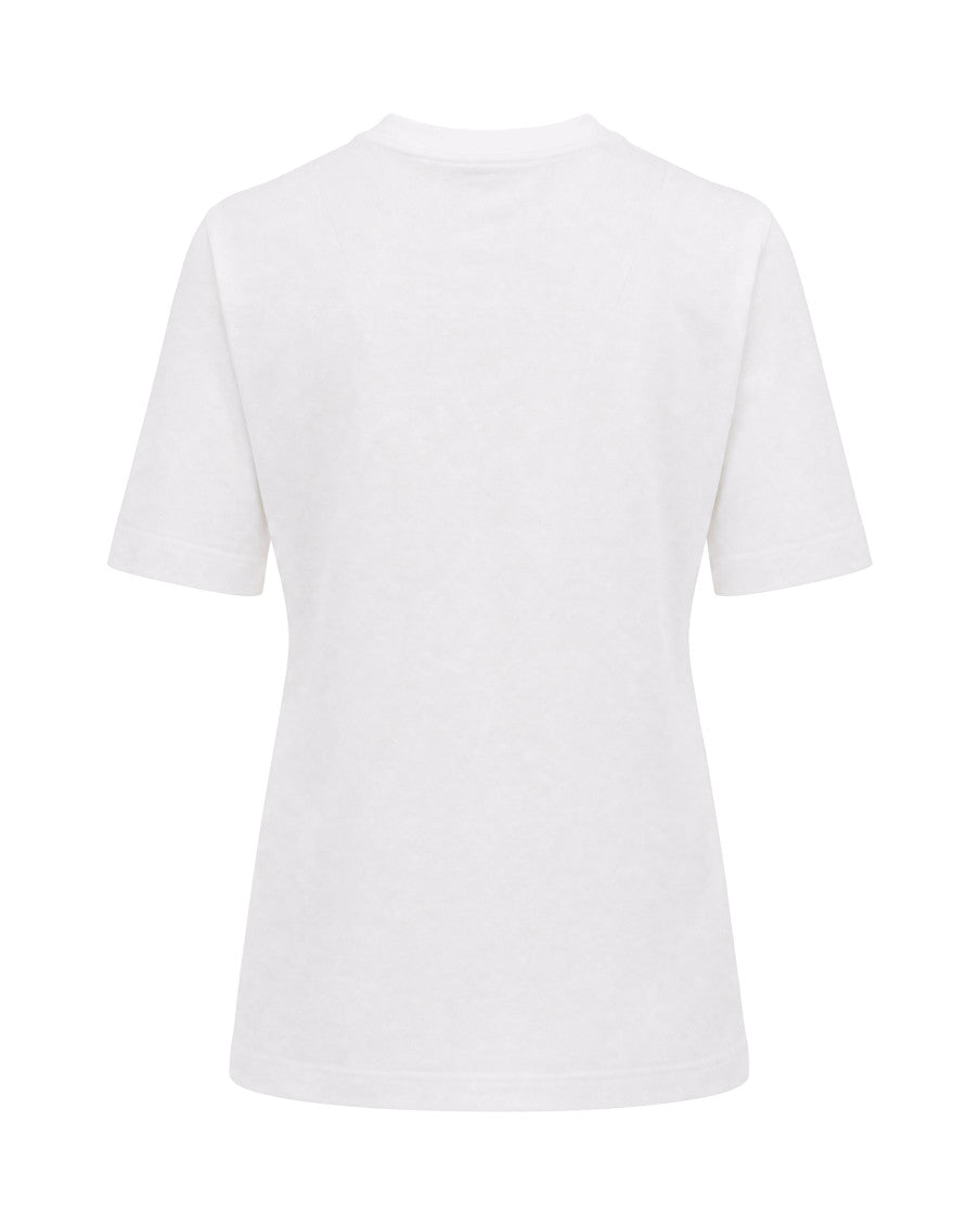 White Graphic Crew Neck T-Shirt 2