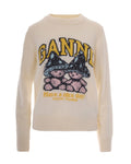 Natural Graphic Crew Neck Sweater 1