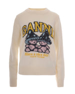 Natural Graphic Crew Neck Sweater 1