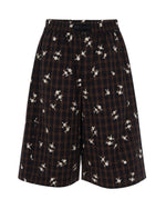 Black Floral Shorts 1