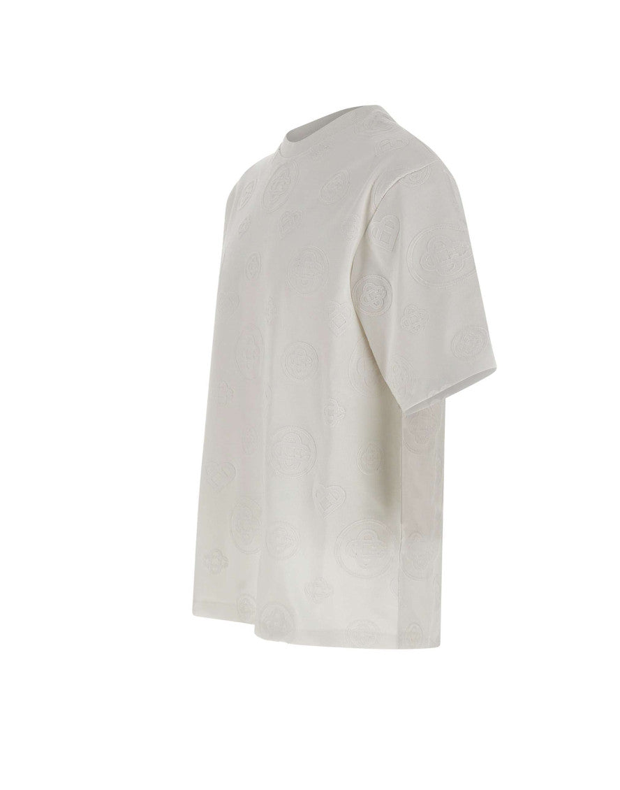 White Crew Neck T-Shirt 2