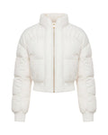 White Mock Collar Jacket 1