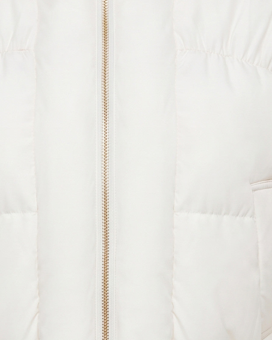 White Mock Collar Jacket 3