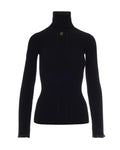 Black Knitted Turtle Neck Sweater 1