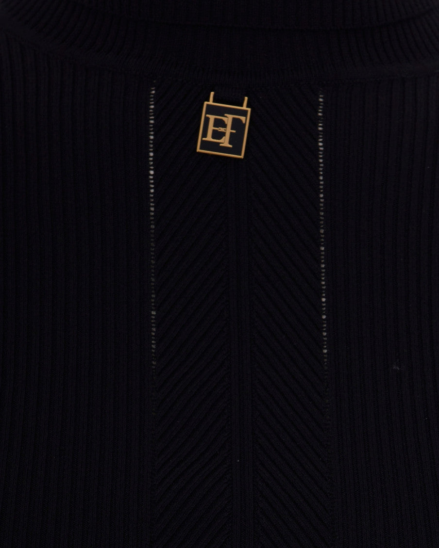 Black Knitted Turtle Neck Sweater 3