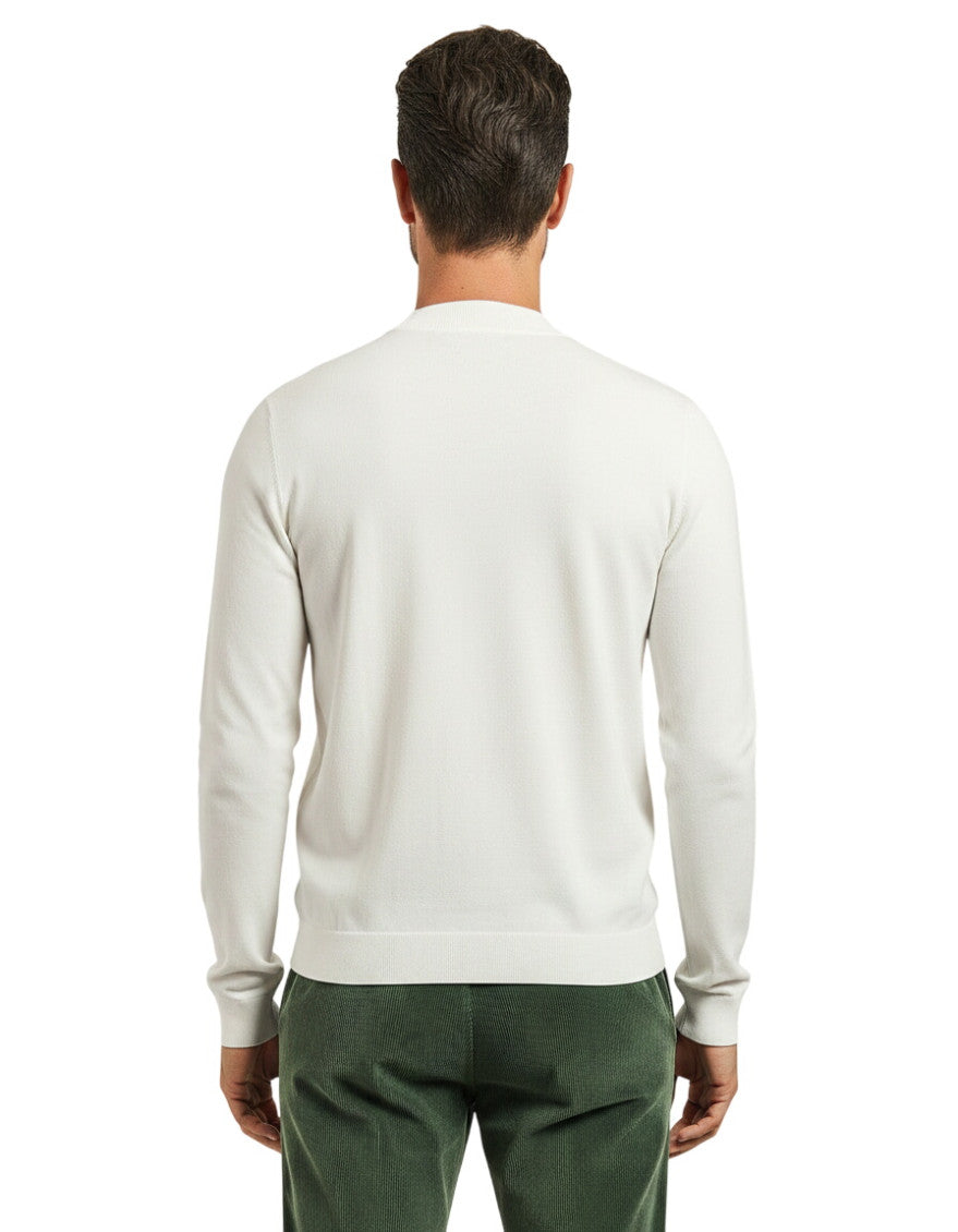 White Crew Neck Sweater 2