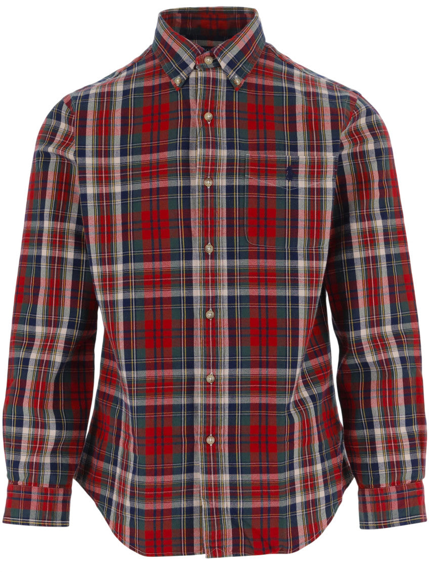 Red Checked Oxford Shirt 1