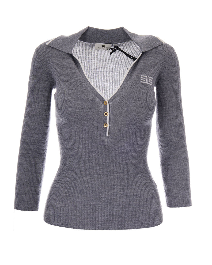 Grey Logo Polo 1