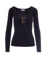 Black V Neck Sweater 1