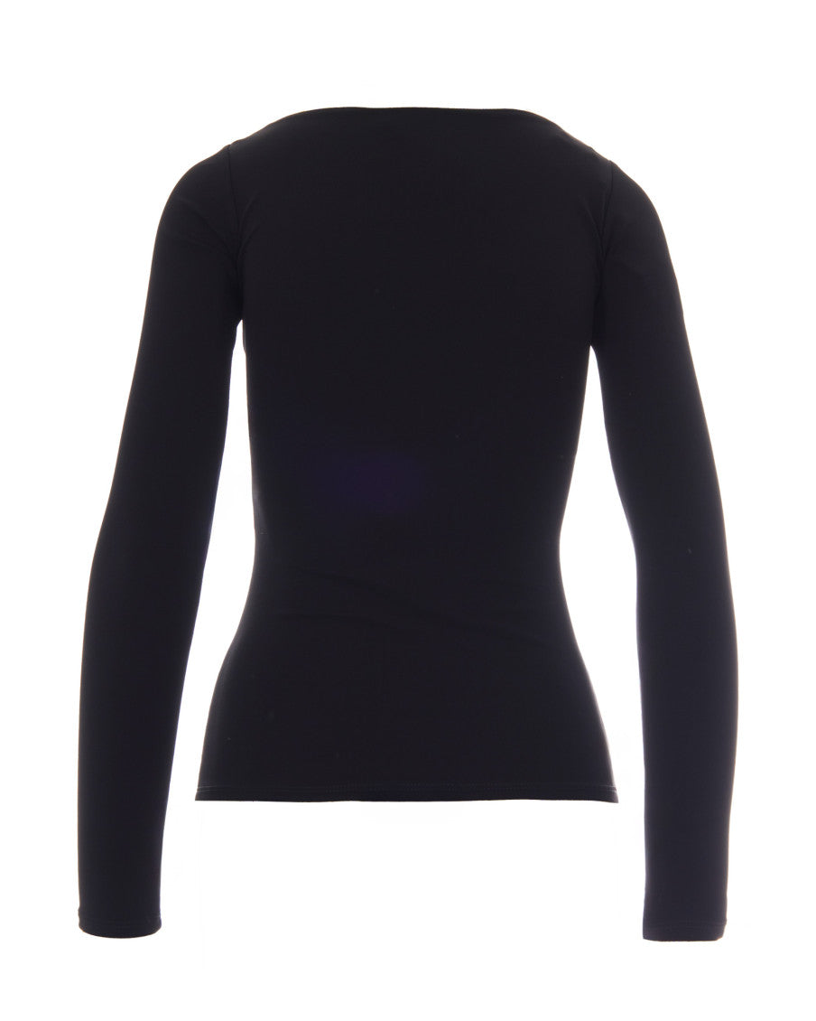 Black V Neck Sweater 2