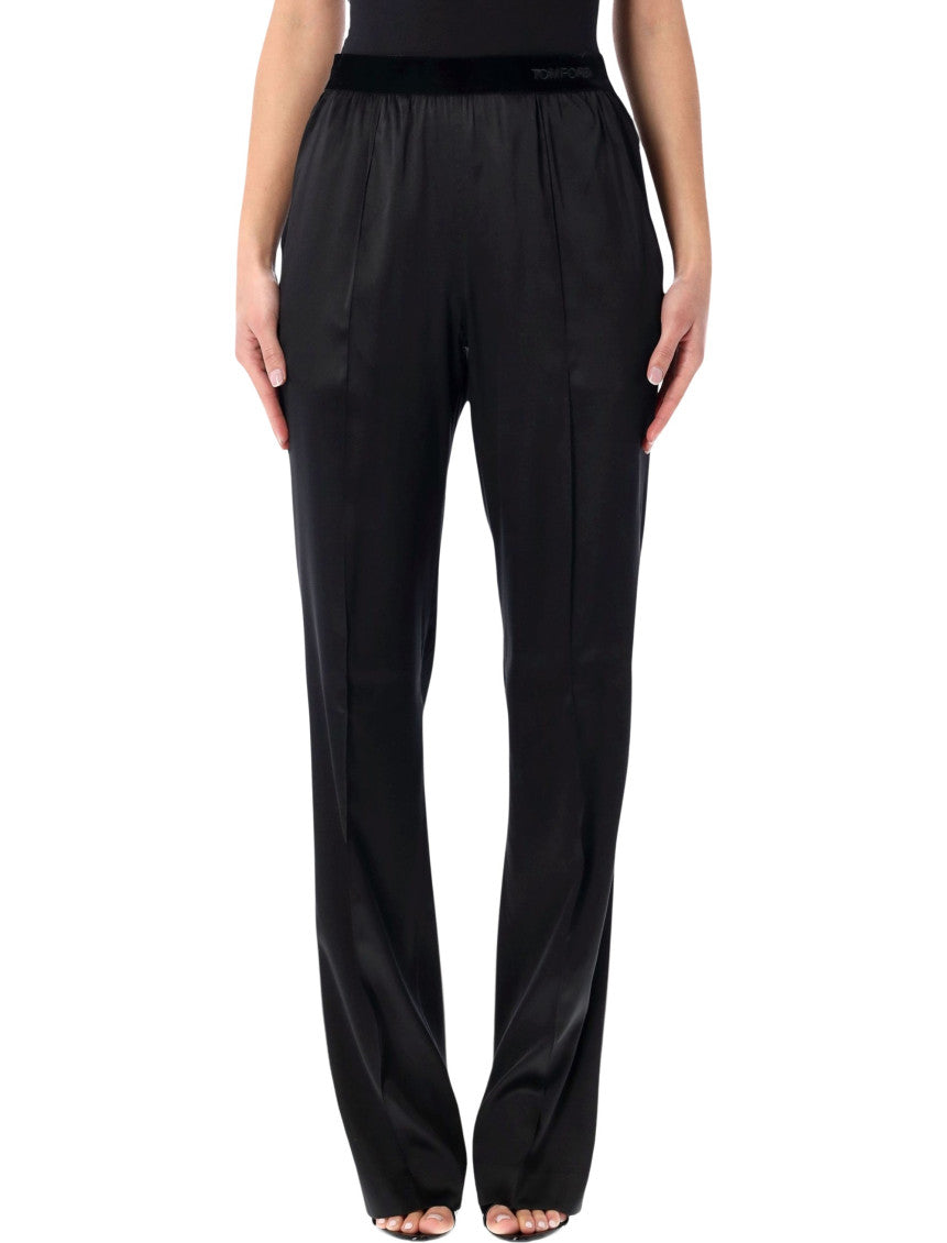 Black Relaxed Pyjamas Pants 1