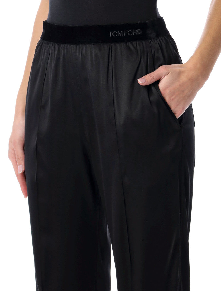 Black Relaxed Pyjamas Pants 3
