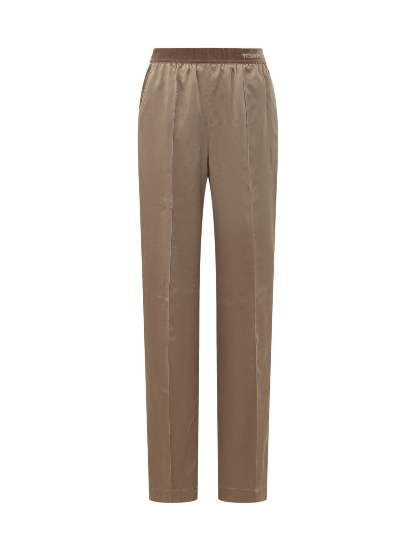 Taupe Relaxed Pyjamas Pants 1
