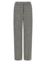 BlackWhite Straight Flat Front Pants 1