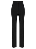 Black Straight Flat Front Pants 1