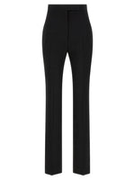 Black Straight Flat Front Pants 1