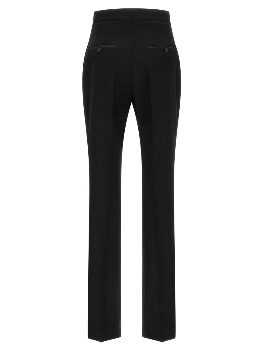Black Straight Flat Front Pants 2
