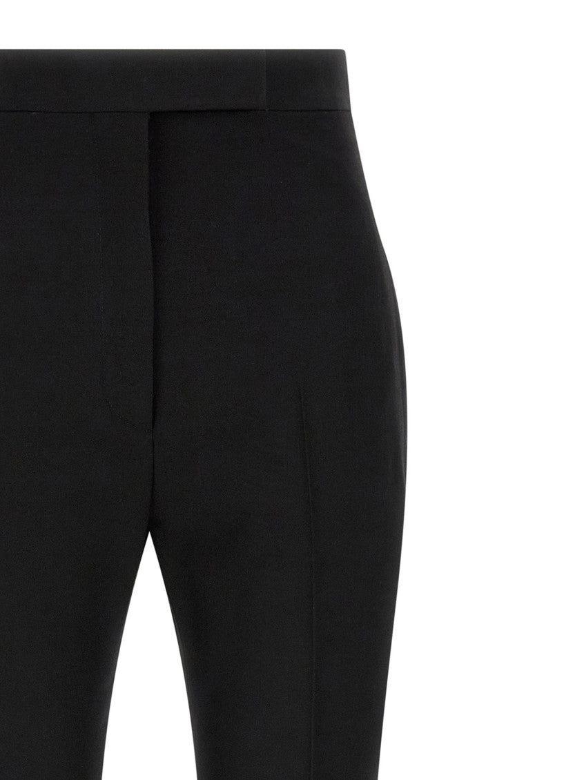 Black Straight Flat Front Pants 3