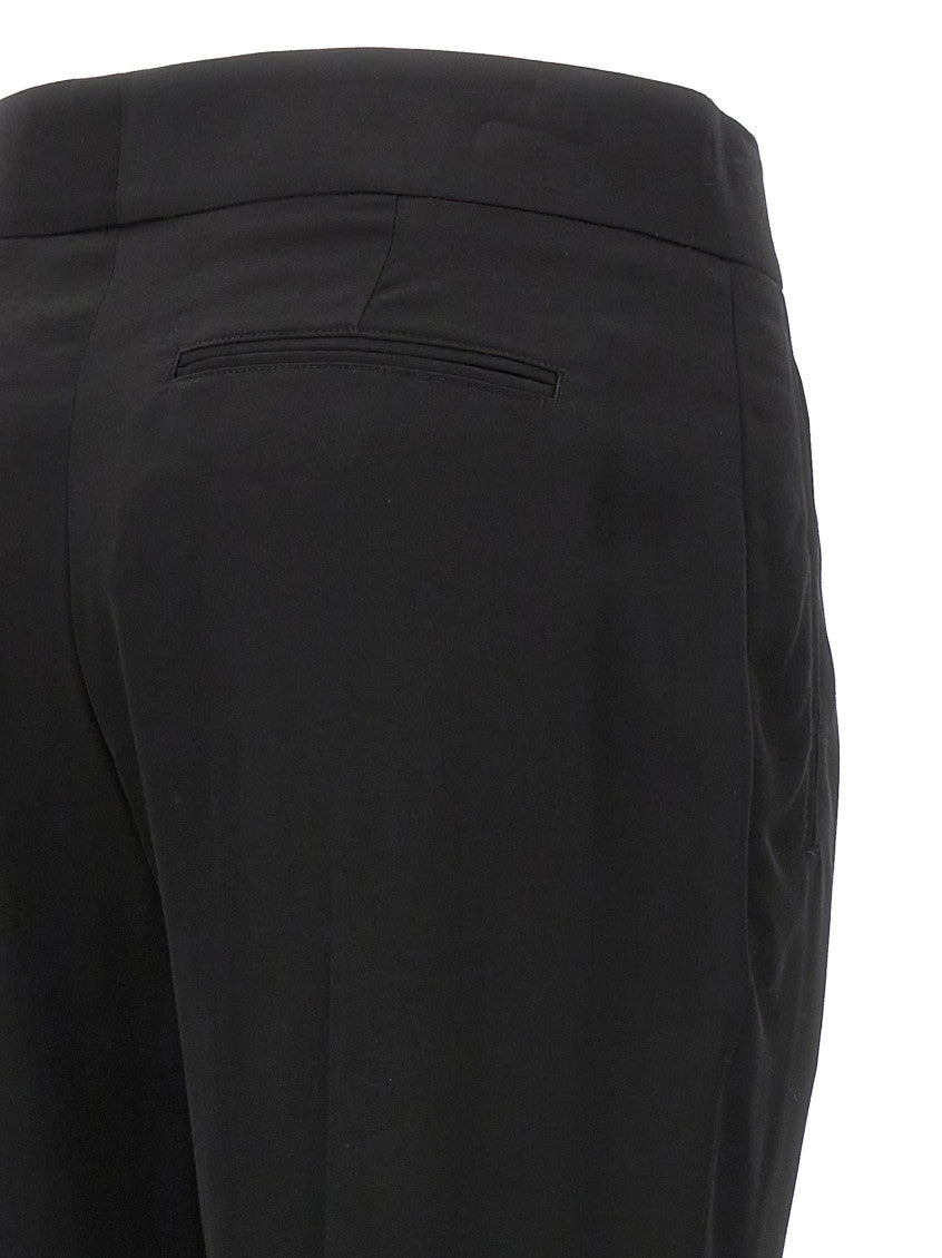 Black Tailored Flat Front Pants 4