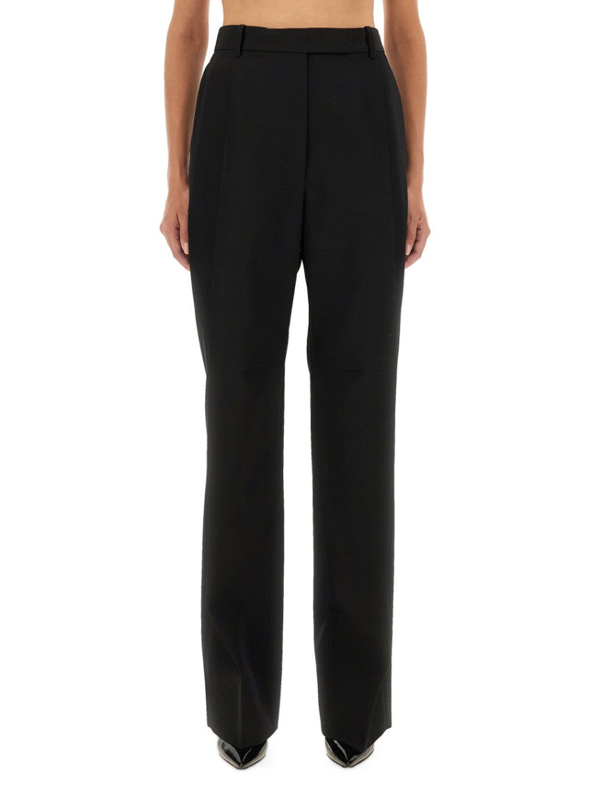 Black Tailored Pleated Pants 1