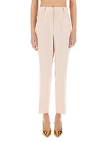 Beige Straight Flat Front Pant 1