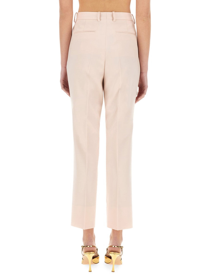 Beige Straight Flat Front Pant 2
