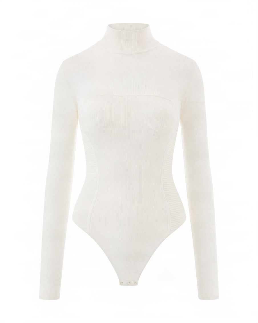 White Textured Swimwear 1