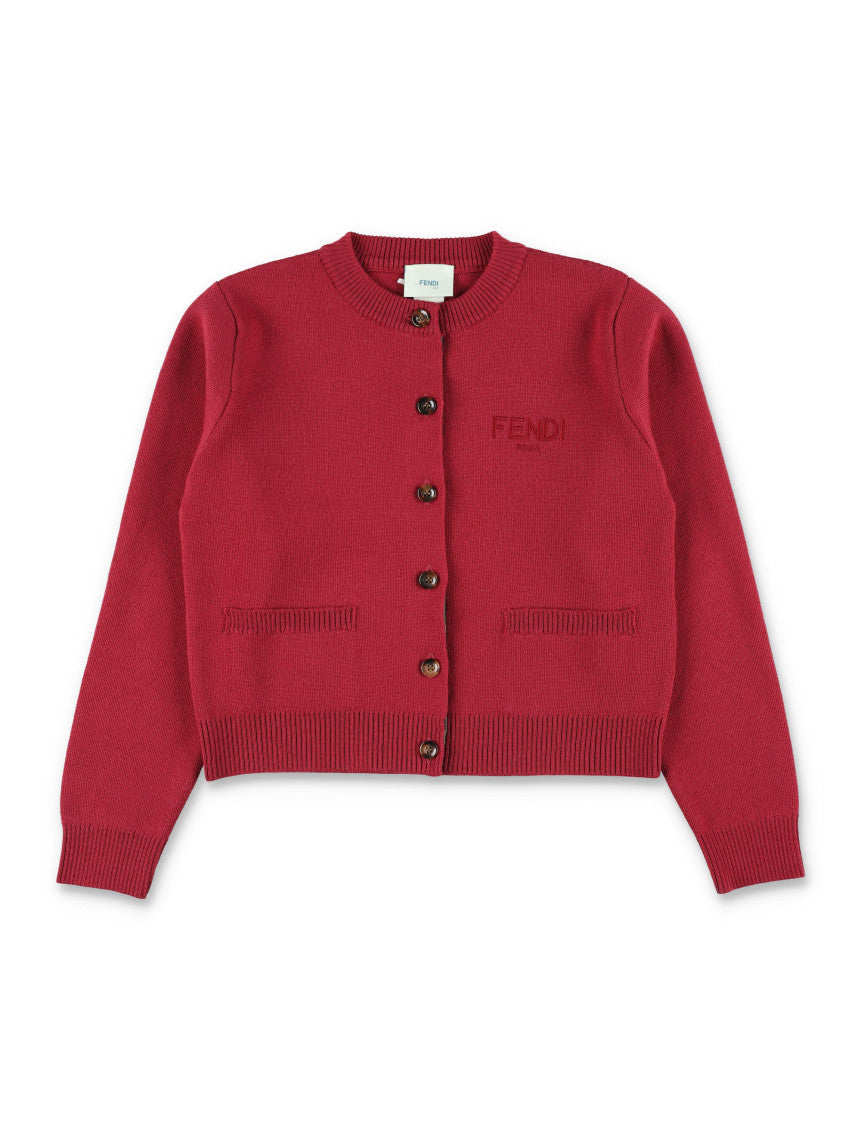 Girls Red Knitted Sweater 1