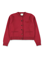 Girls Red Knitted Sweater 1