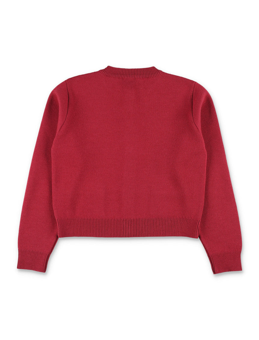 Girls Red Knitted Sweater 2