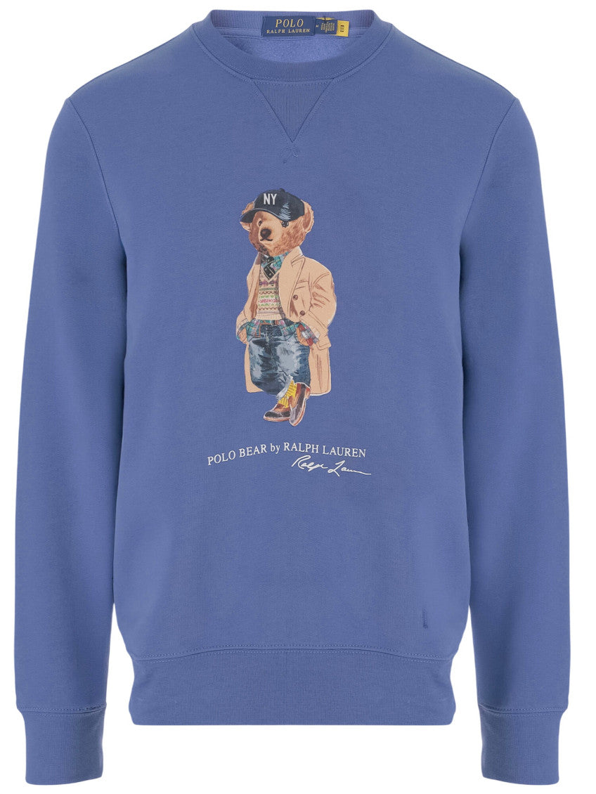 Blue Graphic Print Sweatshirt 1