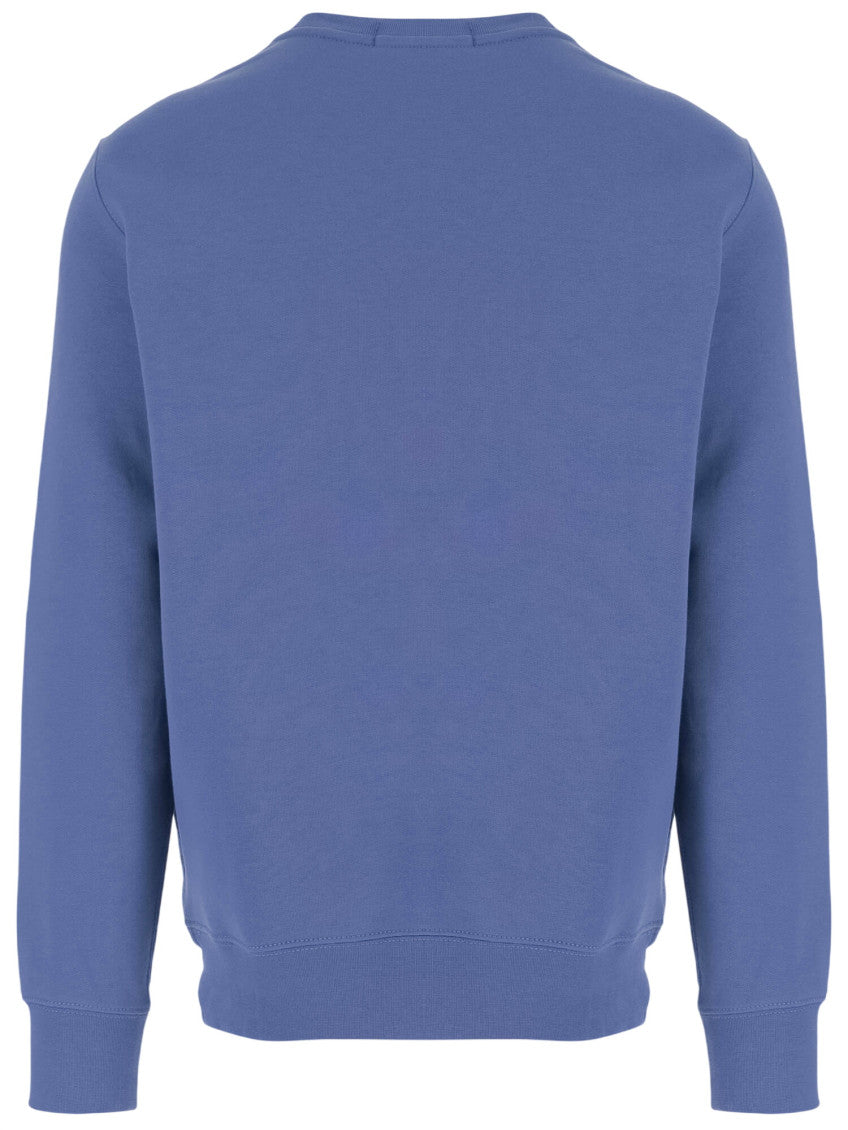 Blue Graphic Print Sweatshirt 2