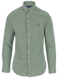 Green Slim Checked Shirt 1
