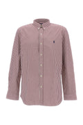 Maroon Slim Striped Shirt 1