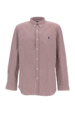 Maroon Slim Striped Shirt 1