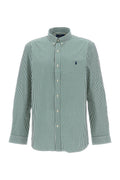 Green Slim Striped Shirt 1