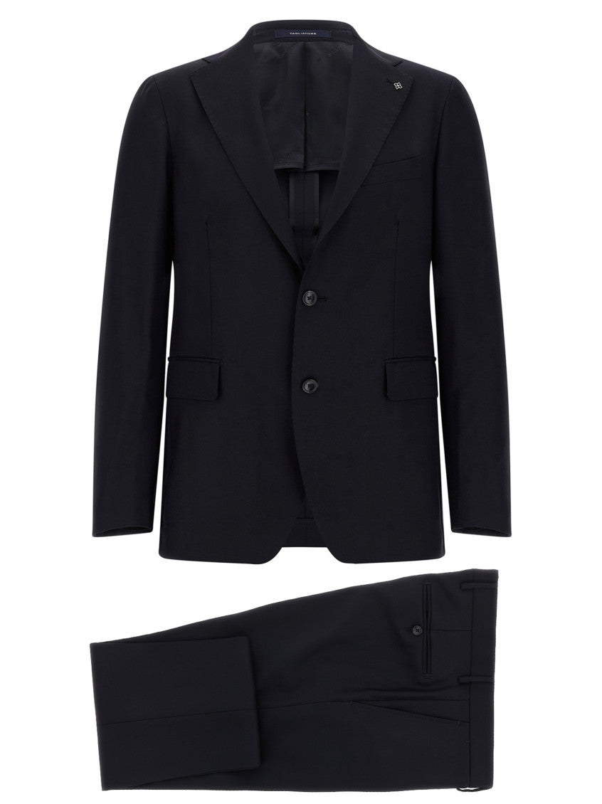 Dark Navy Notched Lapel Suit 1