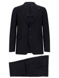 Dark Navy Notched Lapel Suit 1