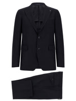 Dark Navy Notched Lapel Suit 1