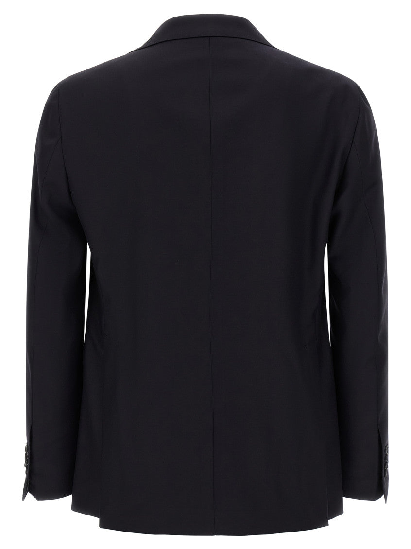 Dark Navy Notched Lapel Suit 2