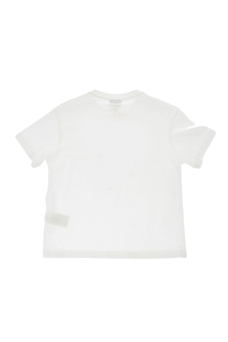 Girls White Embroidered T-Shirt 3